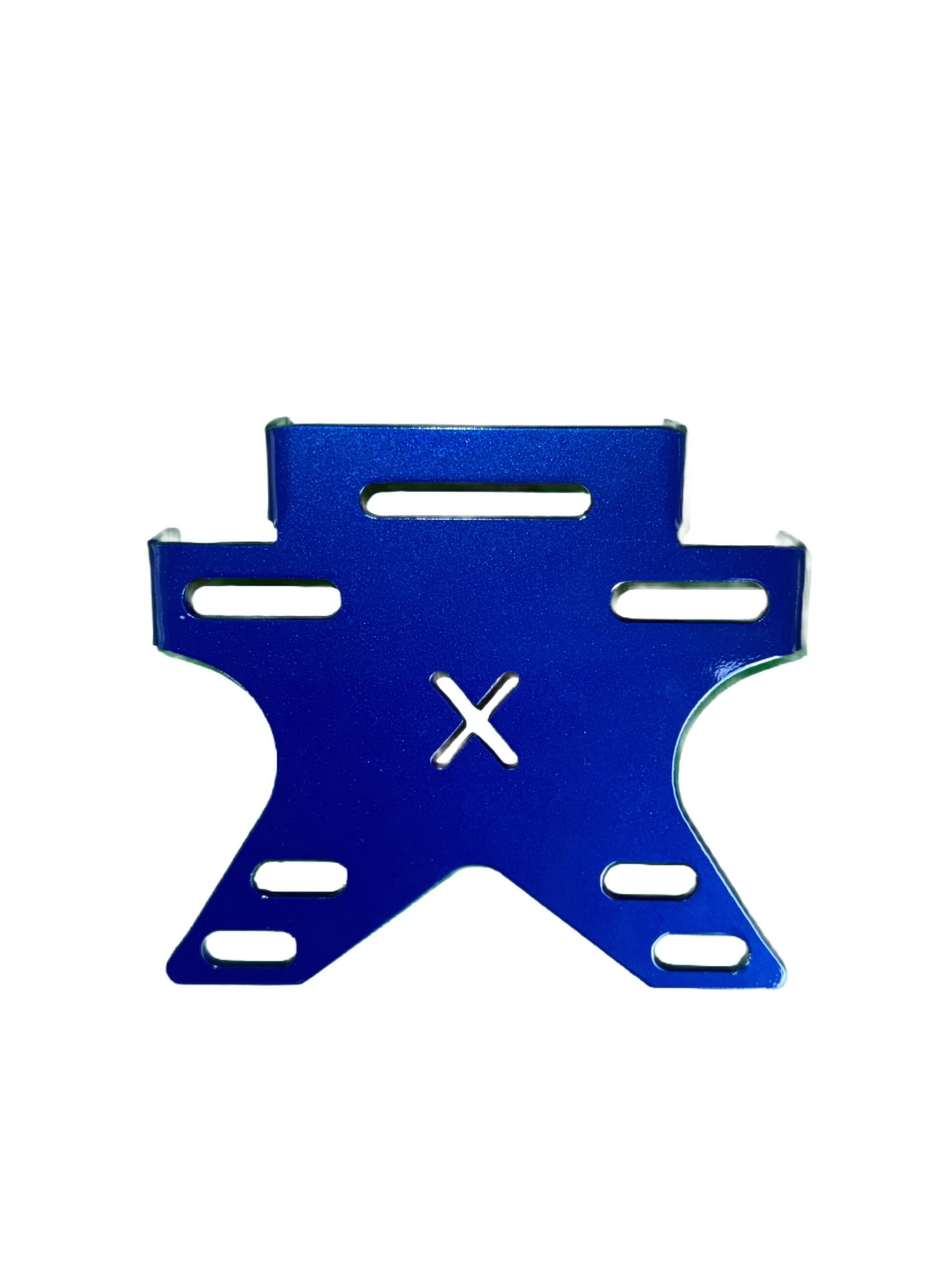 Porta placa universal para moto color Azul