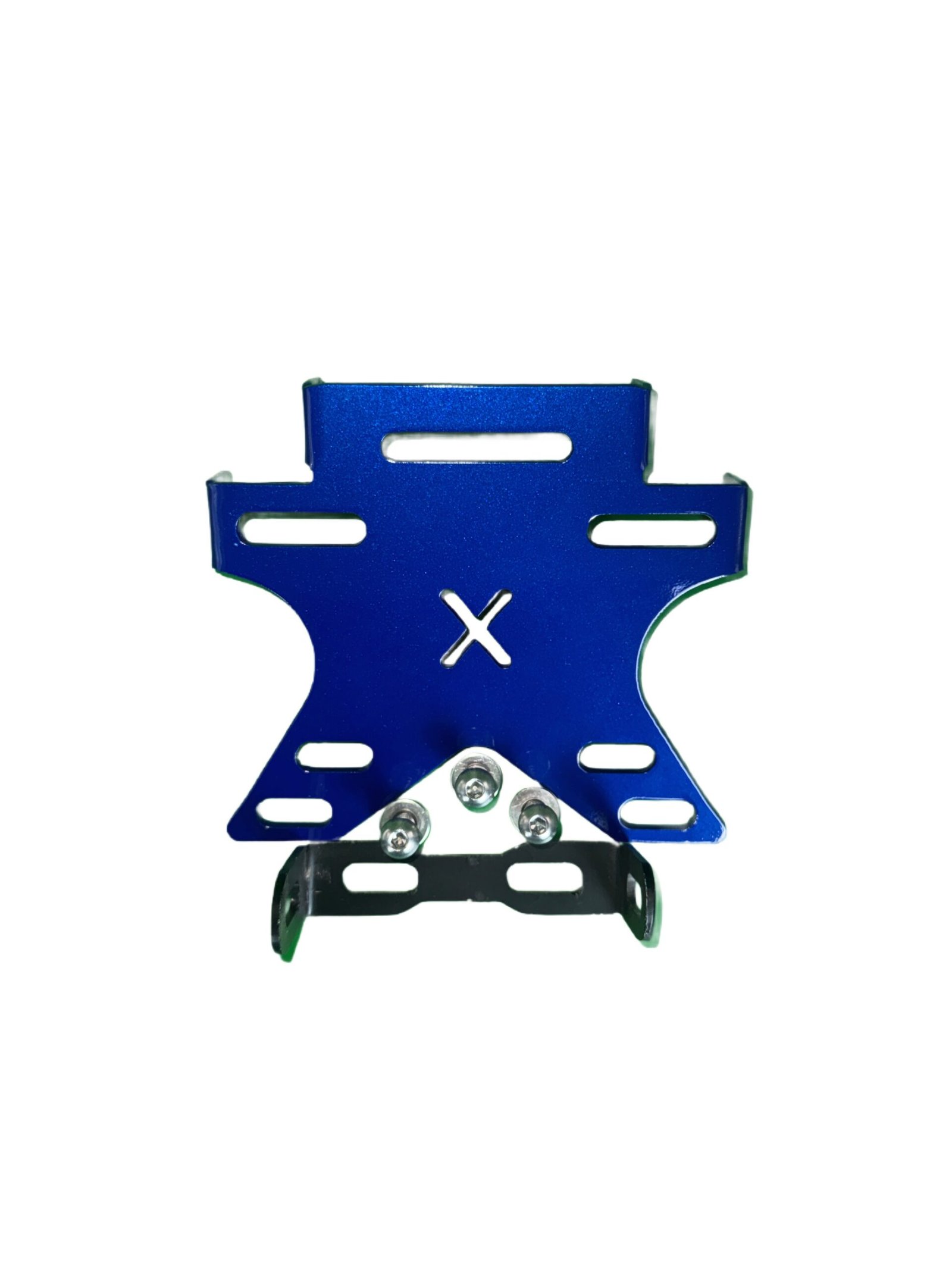 Porta placa universal para moto color Azul