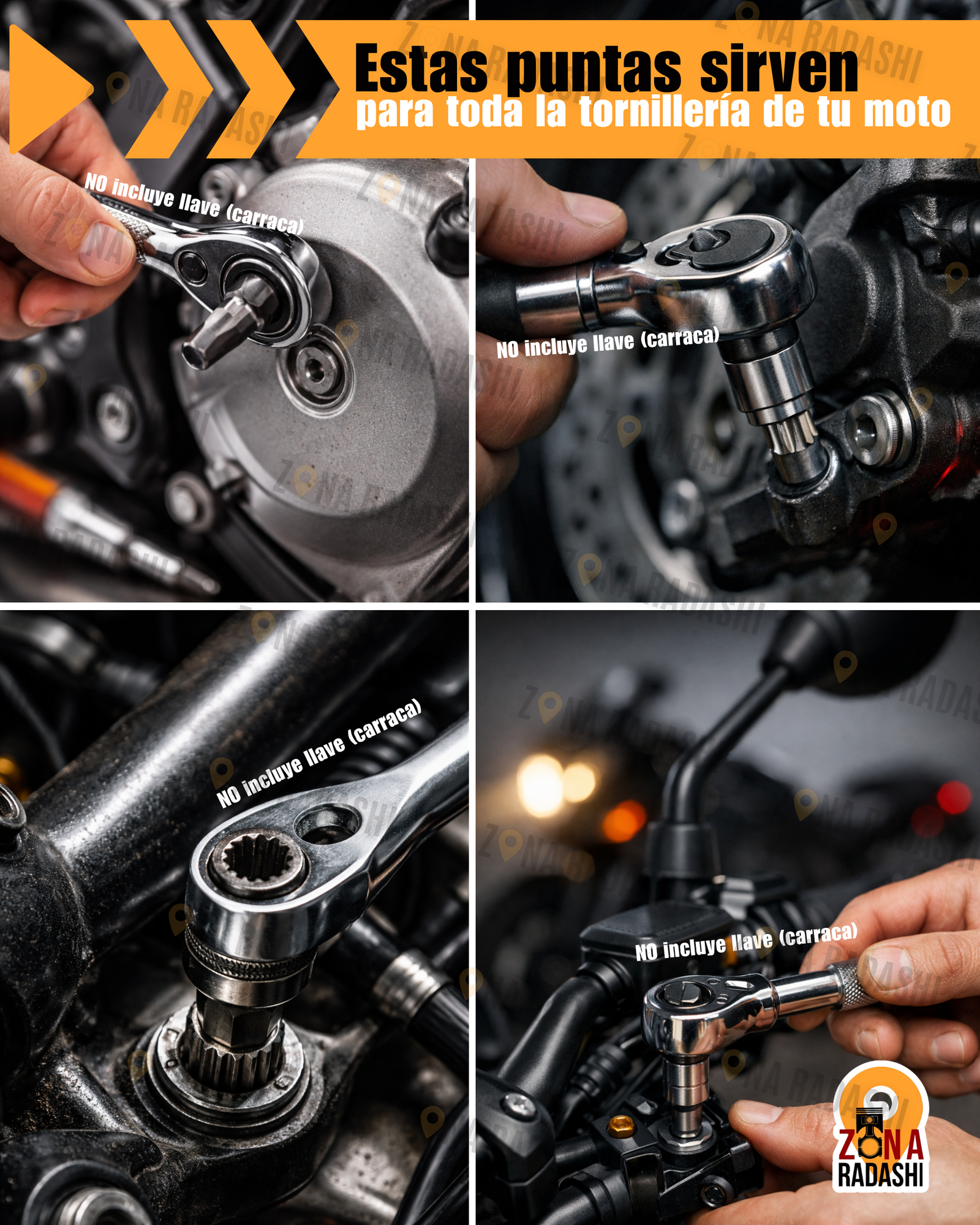 puntas para tornillería de moto