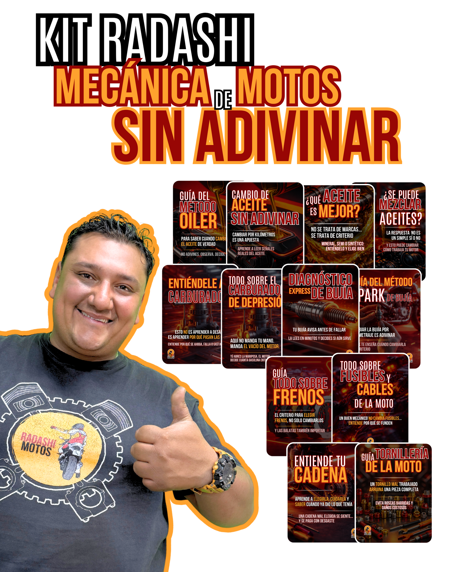 kit radashi 12 guías cuándo cambiar el aceite de mi moto