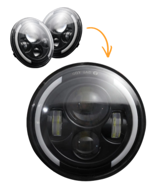 Faro LED 7” para moto