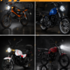 Faro LED 7” para moto de noche