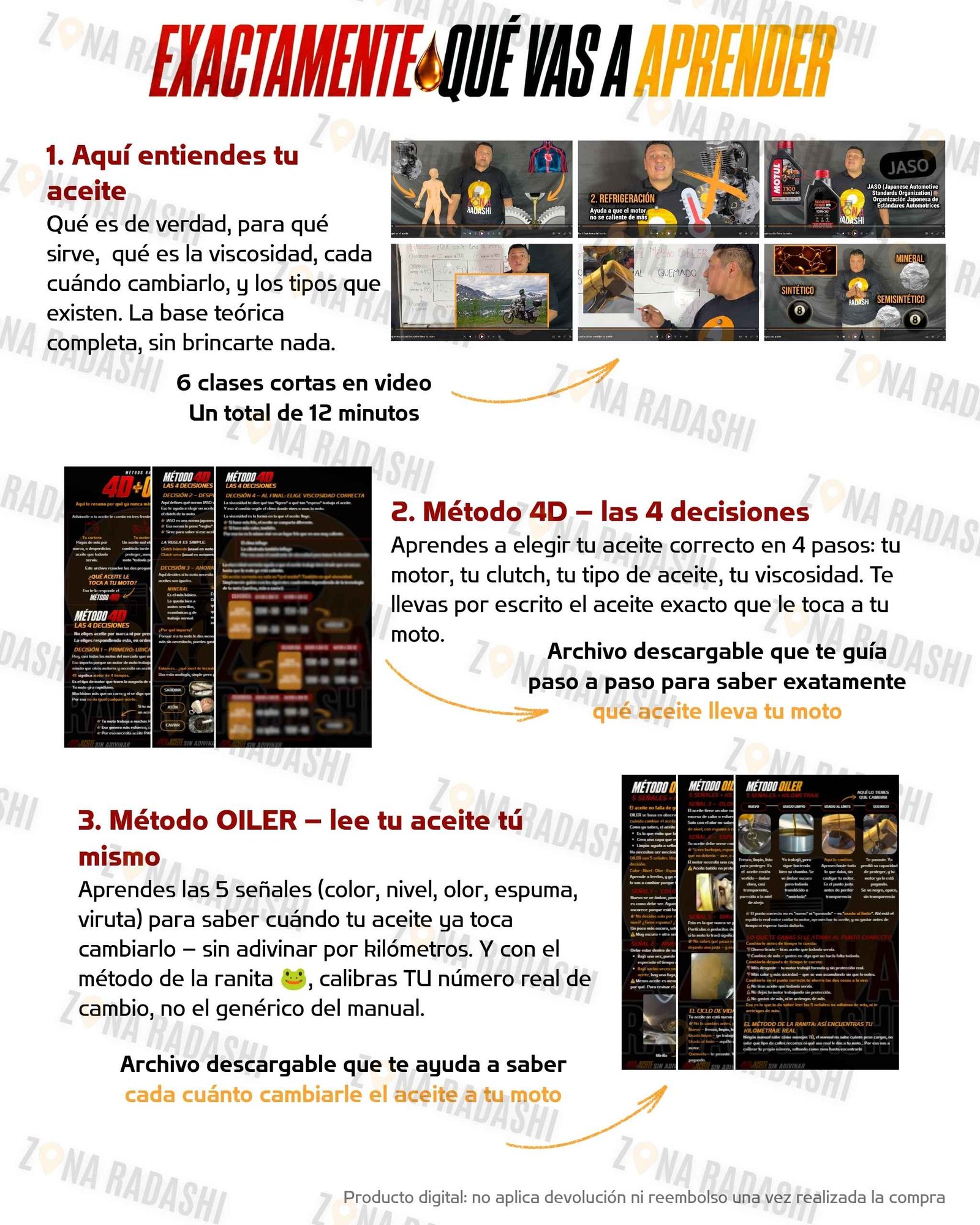 3 aceite de la moto aceite de la moto