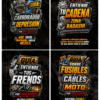 kit radashi 12 guías tornillería de la moto
