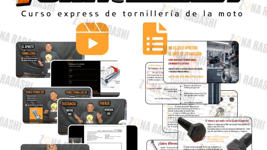 tornilleria de la moto