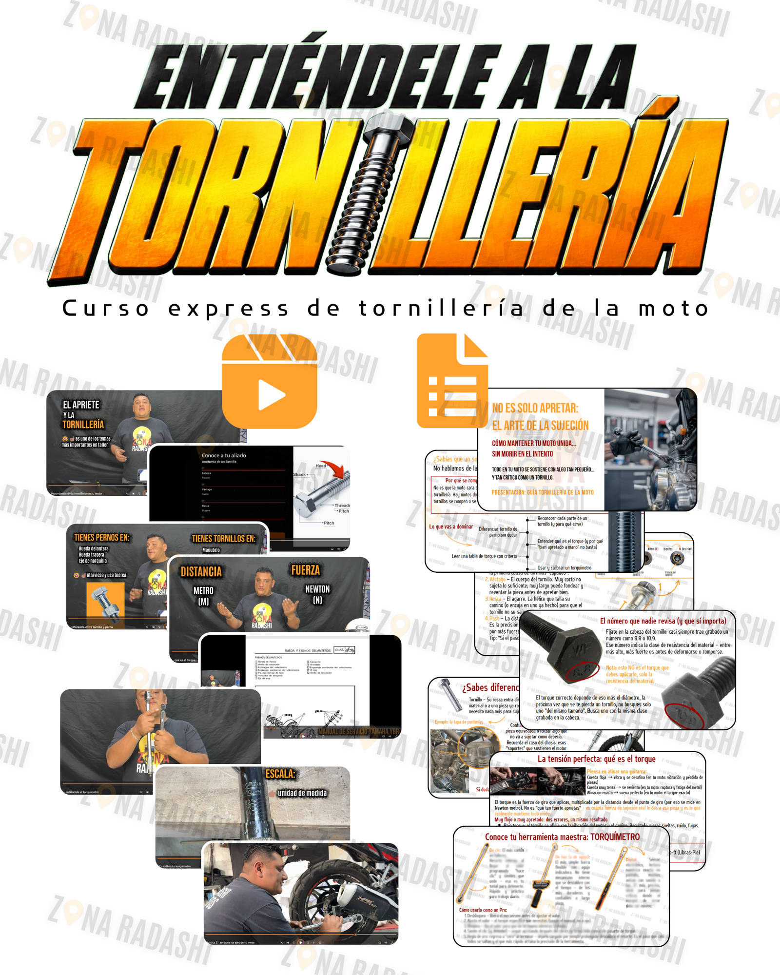 tornilleria de la moto